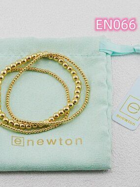 Enewton Gold Bead Three-Piece Bracelet Set